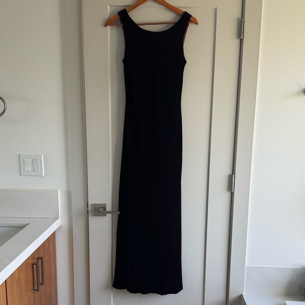 Ralph Lauren red velvet Maxi Dress